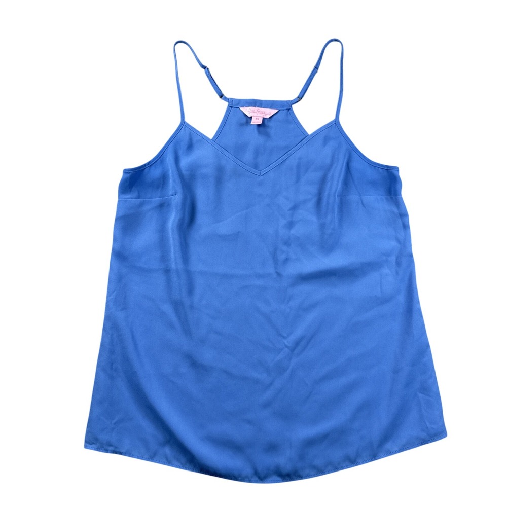 Lilly Pulitzer Tank Womens XS DUSK TOP‎ Bennet Blue Adjustable Straps Polyester